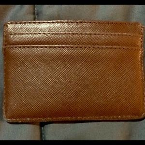 Tory Burch Accessories - Tory Burch Card Holder Brown with Gold Logo Tory Burch Accessories - Tory Burch Card Holder Brown with Gold Logo